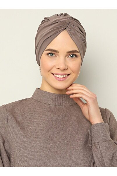 Mervin Şal Dolama Bone - Vizon - 56 -