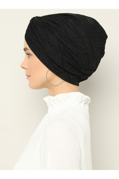 Mervin Şal Turban gata de purtat Royal Dolama - Negru -