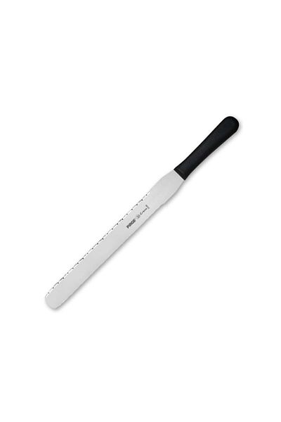 PİRGE Creme Cake Knife Double Toothed 30 cm Black