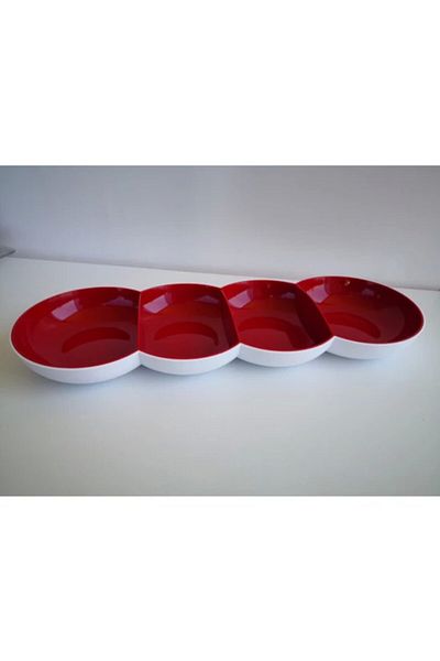 Tupperware Red Clear Snack Bowl