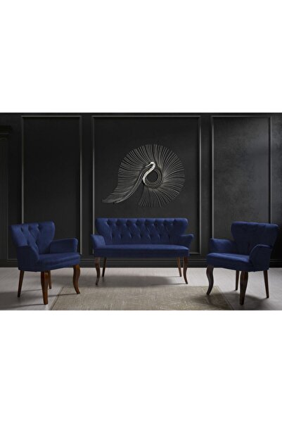 Kaseria Kurumsal Lacivert Kollu Çay Seti Koltuk Takımı Ksry119