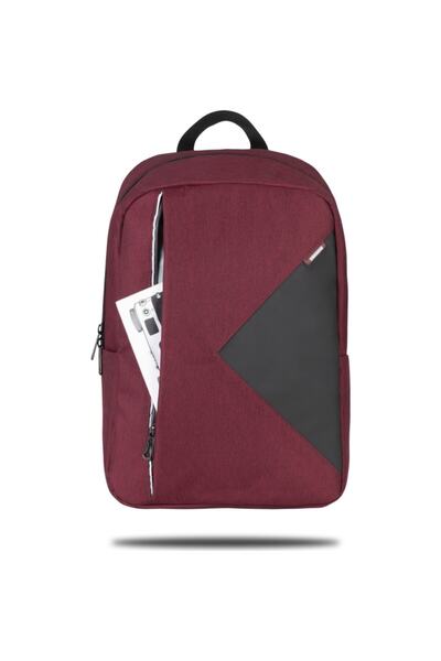 Classone Lucca Pr-r205 15.6" Sırt Notebook Çanta Bordo - Gri