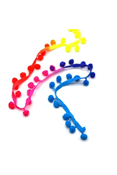 Armada Панделка с дъгови помпони 1 см