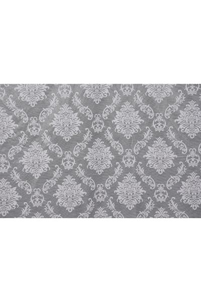 AKÇA TEKSTİL Damaks Gray Color Single Wing Ready Planted Pleated Background Curtain 75*260 Cm