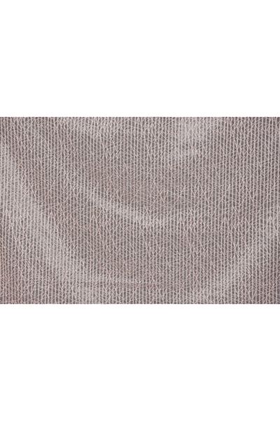 AKÇA TEKSTİL Striped Powder Color Single Wing Ready-made Planted Pleated Background Curtain 75*260 Cm