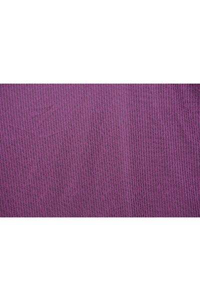 AKÇA TEKSTİL Striped Purple Color Single Wing Ready-made Planted Pleated Background Curtain 75*260 Cm