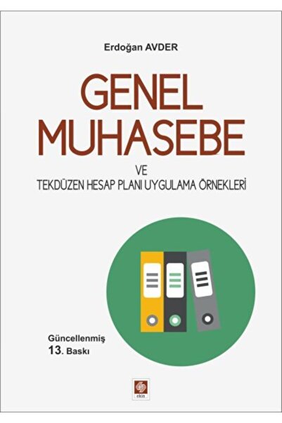 Ekin Yayınevi Genel Muhasebe ve Tekdüzen Hesap Planı Uygulama Örnekleri - Erd...