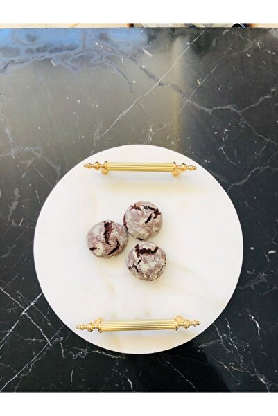 Modestmar Natural Marble Round Presentation Tray