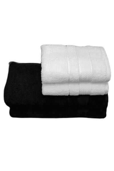 Özdilek Trendy Black and White Bath Towel Set