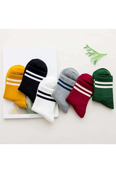 BGK 6 csomag női karikás főiskolai mintás zoknit