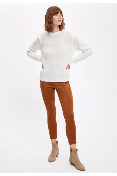 DeFacto Wadded Sleeve Relax Fit Knitwear Sweater