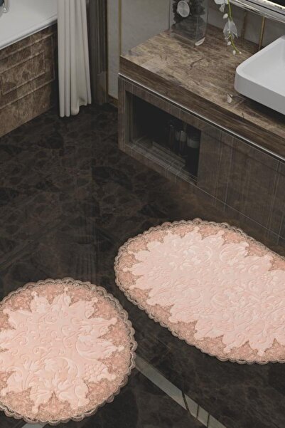 Almila Home Elena Pudra Paspas Takımı Fransız Dantelli