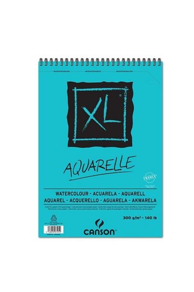 Canson Caiet de pictură în acuarelă A4 Xl Bloc de pictură în acuarelă cu spirală 30 coli 300 grame