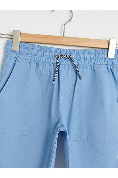 LC Waikiki Μπλε βαμβακερό σορτς για αγόρι