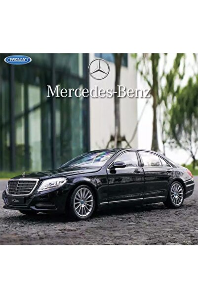 MERCEDES Benz S 500 1-24 Die Cast Metal Model Araba Orjinal Lisanslı Siyah