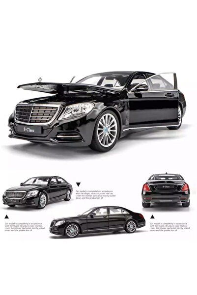 MERCEDES Benz S 500 1-24 Die Cast Metal Model Araba Orjinal Lisanslı Siyah