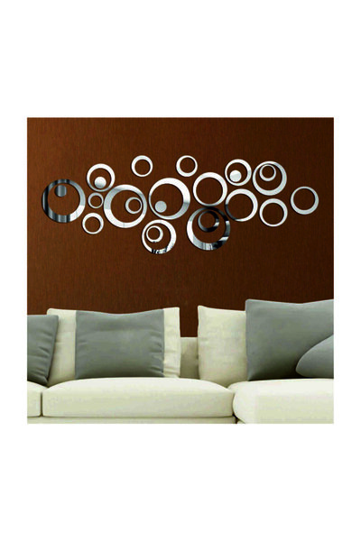 dalgıç tasarım Halka Akrilik Pleksi Ayna Dekor Ayna Süs Pleksi Halkalar ( 25 ...