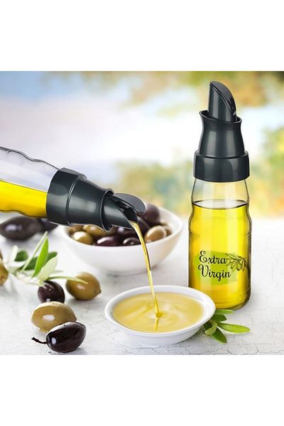 Titiz Praxis Oil Bottle with Automatic Opening Lid 370 Ml Glass Bottle