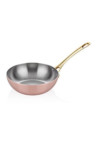 Altınbaşak Elite Multi Metal Wok Pan, 24 Cm, Copper
