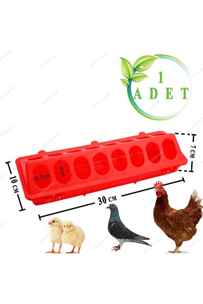 Eastland Civciv Bıldırcın Yemlik Keklik Tavuk Yemliği 30 Cm 1 Adet Plastik Sü...