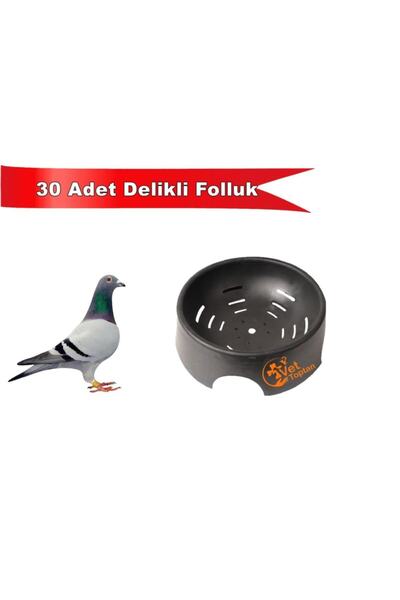Genel Markalar Folluk Güvercin Folluğu Delikli Oval 30 Adet Plastik Yumurtalık Pigeon Kümes Ekipmanları Malzeme Kuş