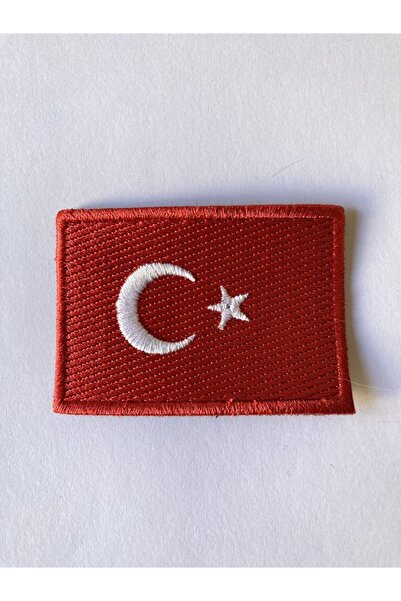 StüdyoÜmitTişört Türk Bayrağı 6,6 Cm. X 4,7 Cm. Arma Peç Patch Ve Kot Yamaları
