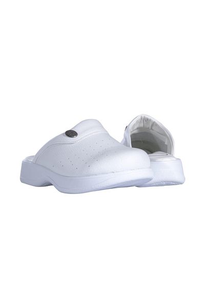 Dr.Stress Women's White Sabo Slippers