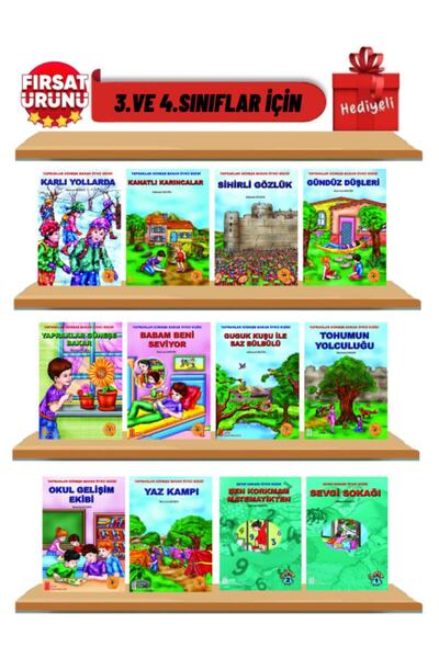 Ata Yayıncılık 2.ve 3.sınıflar Için   Hikaye Seti (12 Kitap Kutulu Ve Hediyeli)