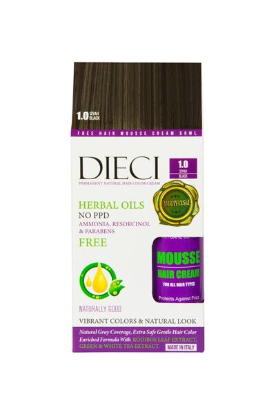 Dieci Dıecı Permanent Amonyaksız Sac Boyası 1.0 Sıyah