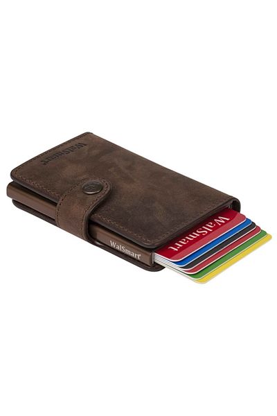 WalSmart Mini Crazy Leather Wallet with Smart Mechanism