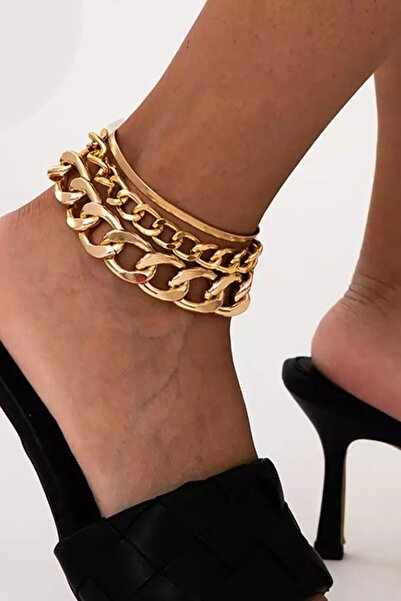 ESUSO 3-Piece Women's Chain Anklet Foot Bracelet