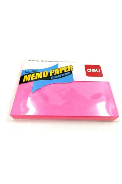 Deli ورق ملاحظات لاصق 76 × 101 مم 100 ورقة وردي 5 قطع