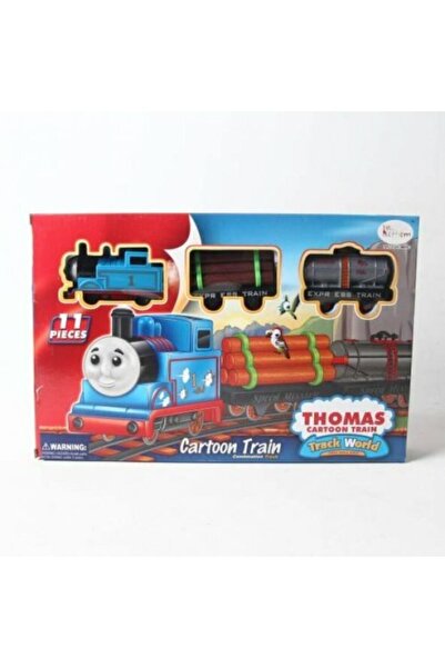 Cartoon Truck Thomas 11 Parça Pilli Raylı Trend Seti - Çocuk Tren Oyuncak Set...