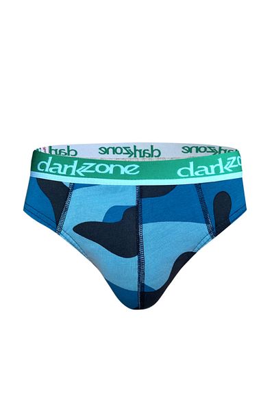 darkzone Ανδρικό slip με μοτίβο παραλλαγής Navy Blue Slim Fit