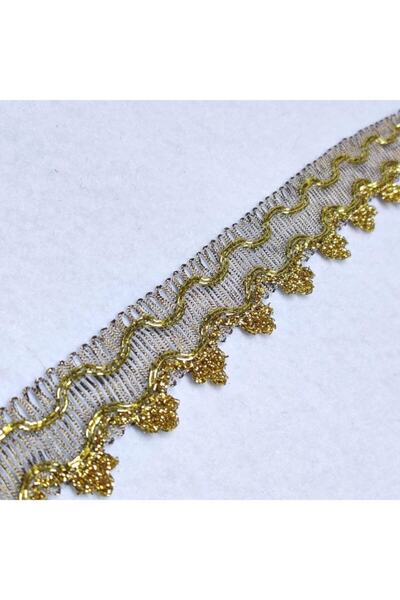 EleganTShoP Κορδέλα Δαντέλας με Γκλίτερ και Κρόσσια 13 Μέτρα 1hkda10