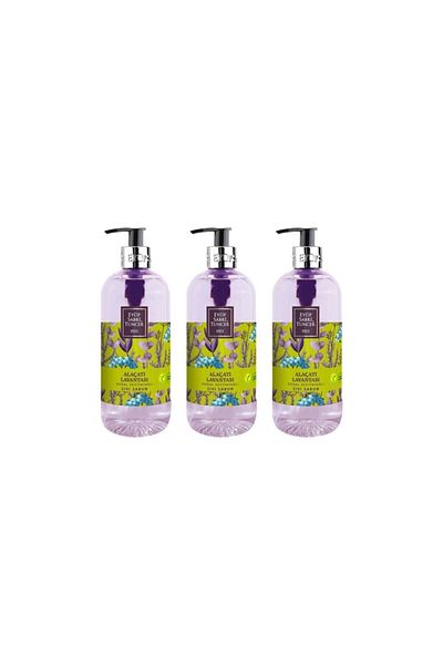 Eyüp Sabri Tuncer Alaçatı Lavender Natural Olive Oil Liquid Soap 500 ml x 3 Pieces
