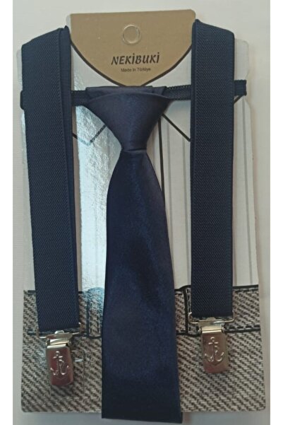 NEKİBUKİ 1-9 Yaş Pantolon Askı Kravat Seti