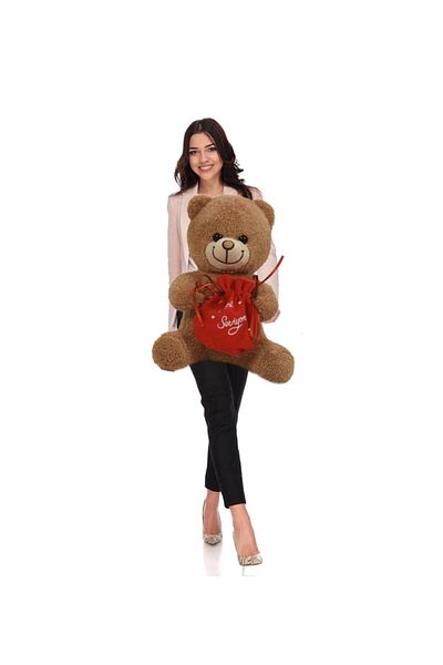 Sole Romantic Plush Bear with Chocolate, Special for Lovers-30 cm