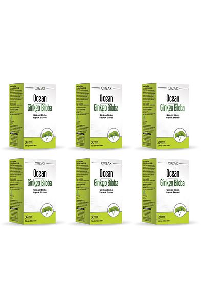 Ocean Ocean Ginkgo Biloba - 30 Capsules 6 Pack
