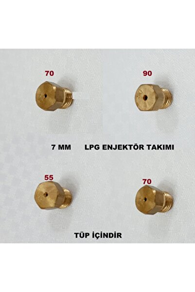 Arçelik Ocak Lpg Tüp Dönüşüm Enjektör Memeleri Takım 7 Lokma Anahtarı Ile Sök...