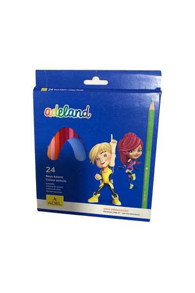 ADELAND Card. Kt. Dry Paint 24 Colors Full Size
