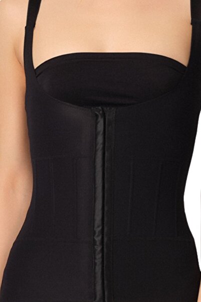 Emay Жіночий чорний корсет з балетною підтримкою під грудьми 2946
