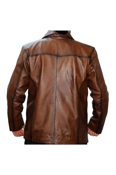 bulutleather Men's Brown Leather Coat