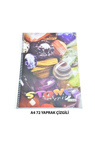3 Çınar Çınar Spiralli A4 Çizgili Defter 72 Yaprak