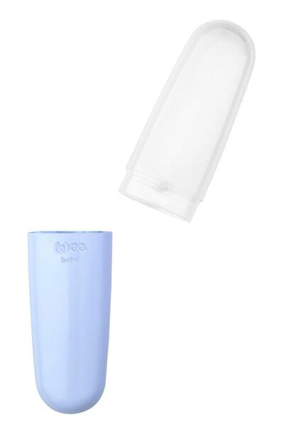 Wee Baby حاوية تخزين الشوكة والملعقة - أزرق