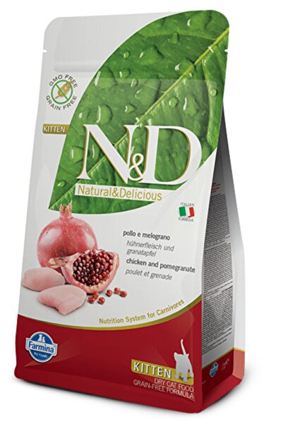 N&D N-d Tahılsız Tavuklu Narlı Yavru Kedi Maması 1.5 kg