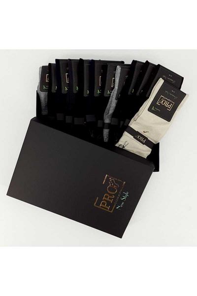 Pro Çorap Мъжки цветни чорапи Babur Bamboo Socks 12 броя