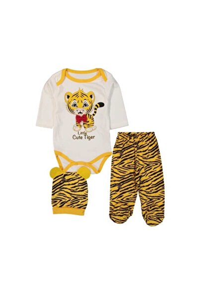 minibird baby Tiger Printed Badi Suit