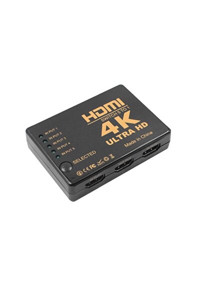 S-LINK SL-HSW4K55 HDMI 5TO1 SWITCH 4K*2K, IR +Adaptör