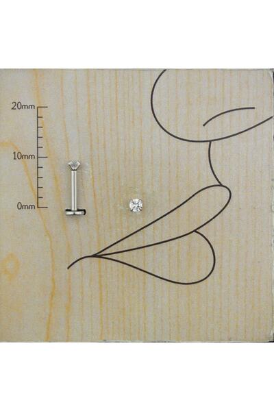 TAKIDAN Kalp Tek Taş Cerrahi Çelik Conch Tragus Labret Moroe Medusa Madonna 8mm